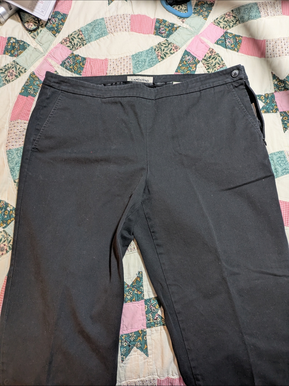 Lands' End Women’s Black Casual Pants